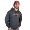 Moletom Canguru com Capuz Halftone Hoodie Cinza Escuro Florence