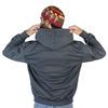 Moletom Canguru com Capuz Halftone Hoodie Cinza Escuro Florence