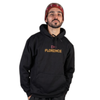 Moletom Canguru com Capuz Halftone Hoodie Preto Florence