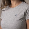 Camiseta Feminina Lisa Cinza