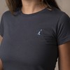 Camiseta Feminina Lisa Cinza Ardósia