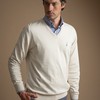 Sweater Masculino Gola V Bege