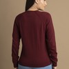 Sweater Feminino Barcelona Gola U 015450 Bordô