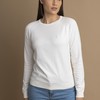 Sweater Feminino Barcelona Gola U 015450 Branco