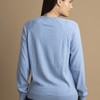 Sweater Feminino Barcelona Gola U 015838 Azul