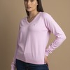 Sweater Feminino Monaco Gola V 015449 Rosa