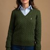 Sweater Feminino Gola V 18973 Matcha