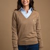 Sweater Feminino Mônaco Gola V 015837 Moca