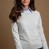 Sweater Feminino Barcelona Gola U 015838 Cinza