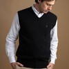 Colete Masculino V Lã Merino Misto 5166 Preto