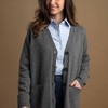 Cardigan Feminino Lã Merino Misto 3560 Cinza