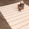 Felpudo Tapete Listrado 200x150 - Natural / Mostarda