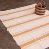 Felpudo Tapete Listras Grandes 200x150 - Natural / Mostarda