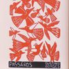 Gustavo Borges P - Pássaros Laranja Xilogravura + Moldura