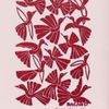Bacaro P - Passarinhos Vermelho Xilogravura + Moldura