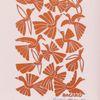 Bacaro P - Passarinhos Mostarda Xilogravura + Moldura