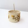 Ramo Flor Porta Talher - Natural/Amarelo