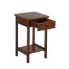 Antigo Moderno Mesa Lateral - Castanho Rustico