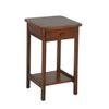 Antigo Moderno Mesa Lateral - Castanho Rustico