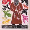 Gustavo Borges P - São Francisco Xilogravura + Moldura