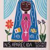 Gustavo Borges P - Nossa Senhora Aparecida Xilogravura + Moldura