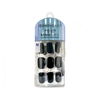 Unhas Autoadesivas Média Eclipse Black- Absolute New York x InstaBeauty