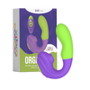 Vibrador Ponto G, Clitóris e Vagina Orgasmic Roxo/Verde - Intt Cosméticos