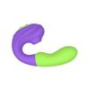 Vibrador Ponto G, Clitóris e Vagina Orgasmic Roxo/Verde - Intt Cosméticos