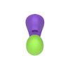 Vibrador Ponto G, Clitóris e Vagina Orgasmic Roxo/Verde - Intt Cosméticos