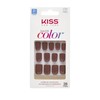 Unhas Postiças Kiss New York Salon Color Curta - Vanity