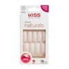 Unhas Postiças Kiss New York Salon Natural Longo Quadrado