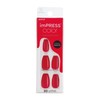 Unhas Postiças Color Bailarina Beet Snacks Impress - Kiss New York