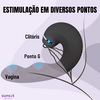 Vibrador e Sugador de Clitóris 3 em 1 Enjoy Love Delirium  - Preto