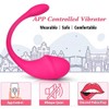 Vibrador feminino calcinha controlado por aplicativo a distância Enjoy Love Sensation - Rosa