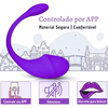 Vibrador feminino calcinha controlado por aplicativo a distância - Enjoy Love Sensation Roxo