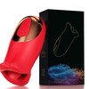 Vibrador e estimulador de clitóris 2 em 1 Enjoy Love Kiss Me - Vermelho