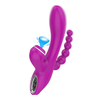 Vibrador Dupla Penetração Enjoy Love Crazy - Roxo