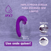 Vibrador e Sugador de Clitóris 3 em 1 Enjoy Love Delirium  - Roxo