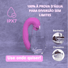 Vibrador e Sugador de Clitóris 3 em 1 Enjoy Love Delirium  - Rosa