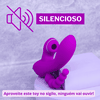 Vibrador Dupla Penetração Enjoy Love Crazy - Roxo