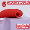 Vibrador e Sugador de Clitóris Enjoy Love Embrace - Vermelho