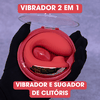 Vibrador e Sugador de Clitóris Enjoy Love Embrace - Vermelho