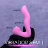 Vibrador e Estimulador de Clitóris 3 em 1 Enjoy Love Frenezi