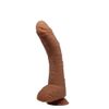 Pênis Consolo Realístico 27 cm com Glande Saliente Escroto e Ventosa - Enjoy Love