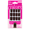Unhas Quadrada Curta Chocolate - Ricca