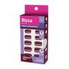 Unhas Autoadesivas Quadrada Curta Vermelho Seda - Ricca
