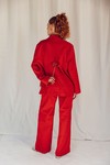 Blazer Oversized Linho Vermelho