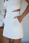 Saia Mini Linho Off White