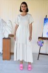 Vestido Circle Linho Areia
