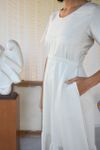 Vestido Circle Linho Areia